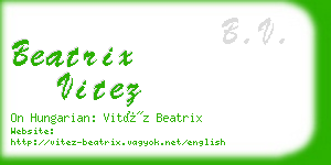 beatrix vitez business card